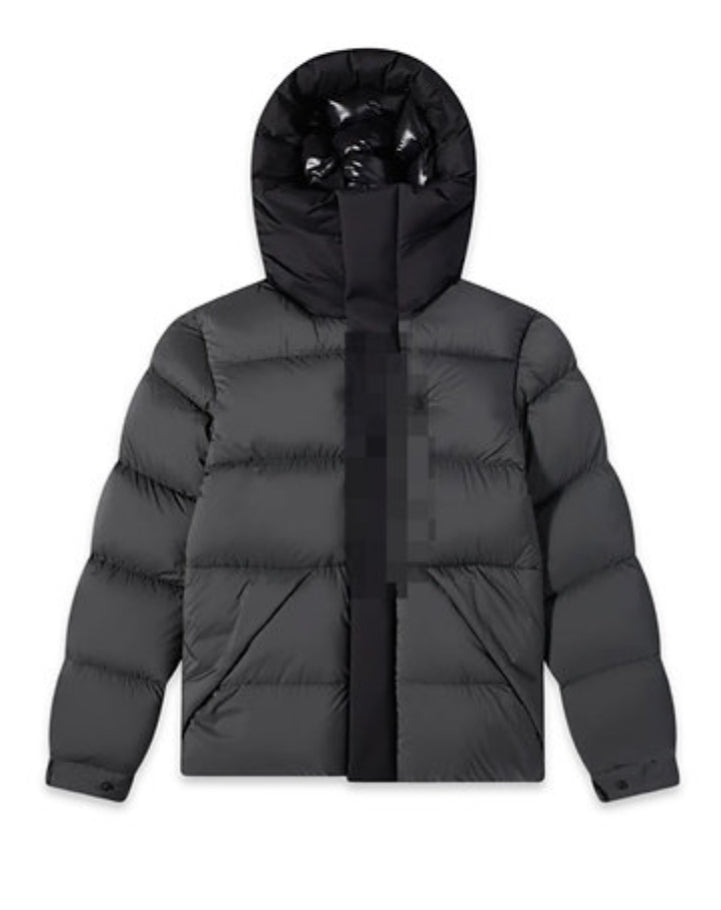 Madeira Puffer Jacket Grey and Black